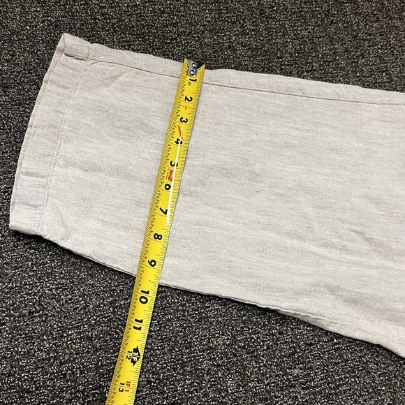 L.L. Bean Pants Womens Size 12 Reg. Linen Capris Stretch Boho Summer Wide Leg - Picture 9 of 9